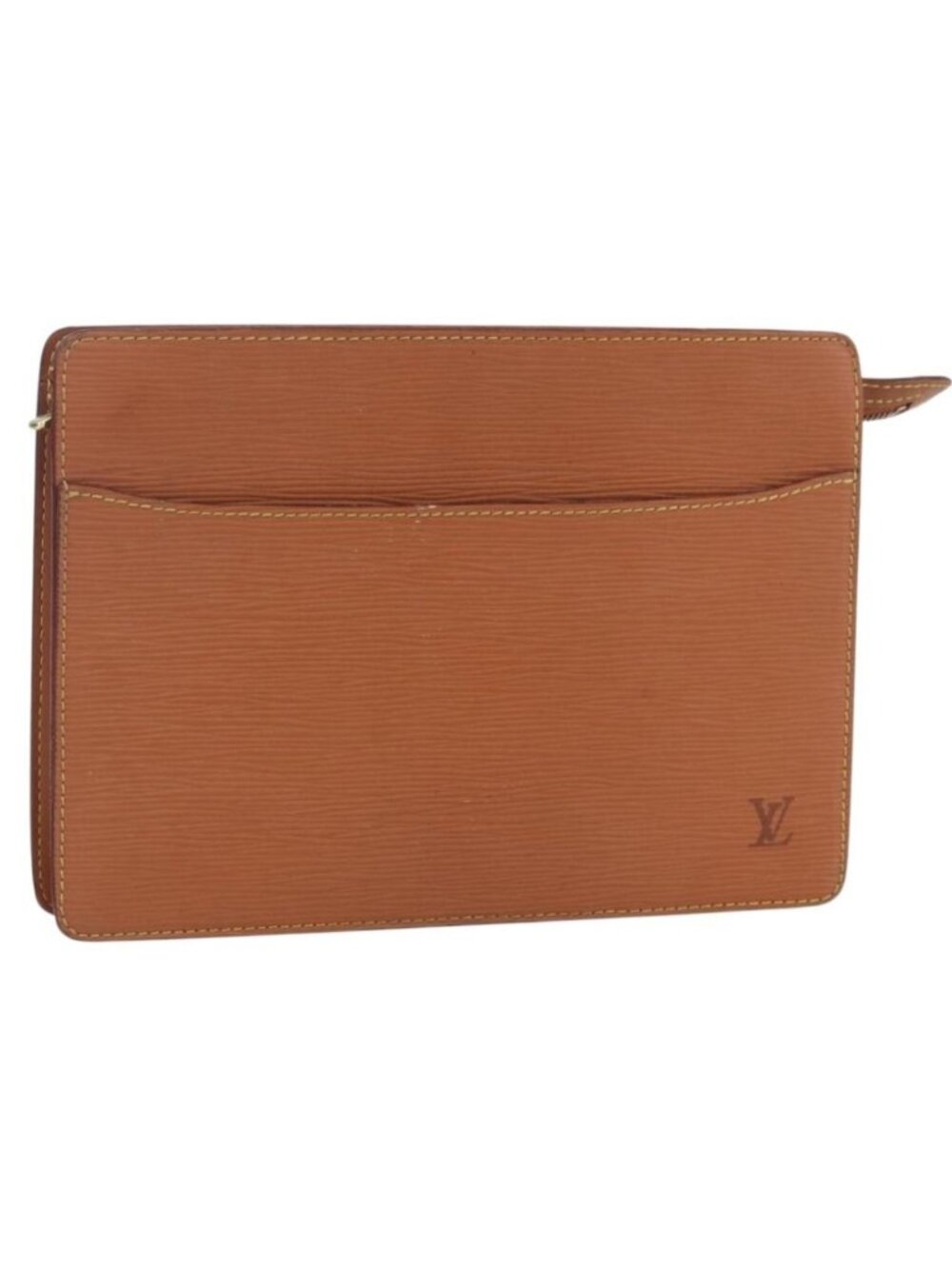 LOUIS VUITTON Epi Pochette Homme Bag Brown Zipangu Gold M52528